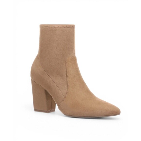 ON 34th Shoes - On 34th Womens Lydiaa Pointed-Toe block Heel Booties Black Size 5.5M New